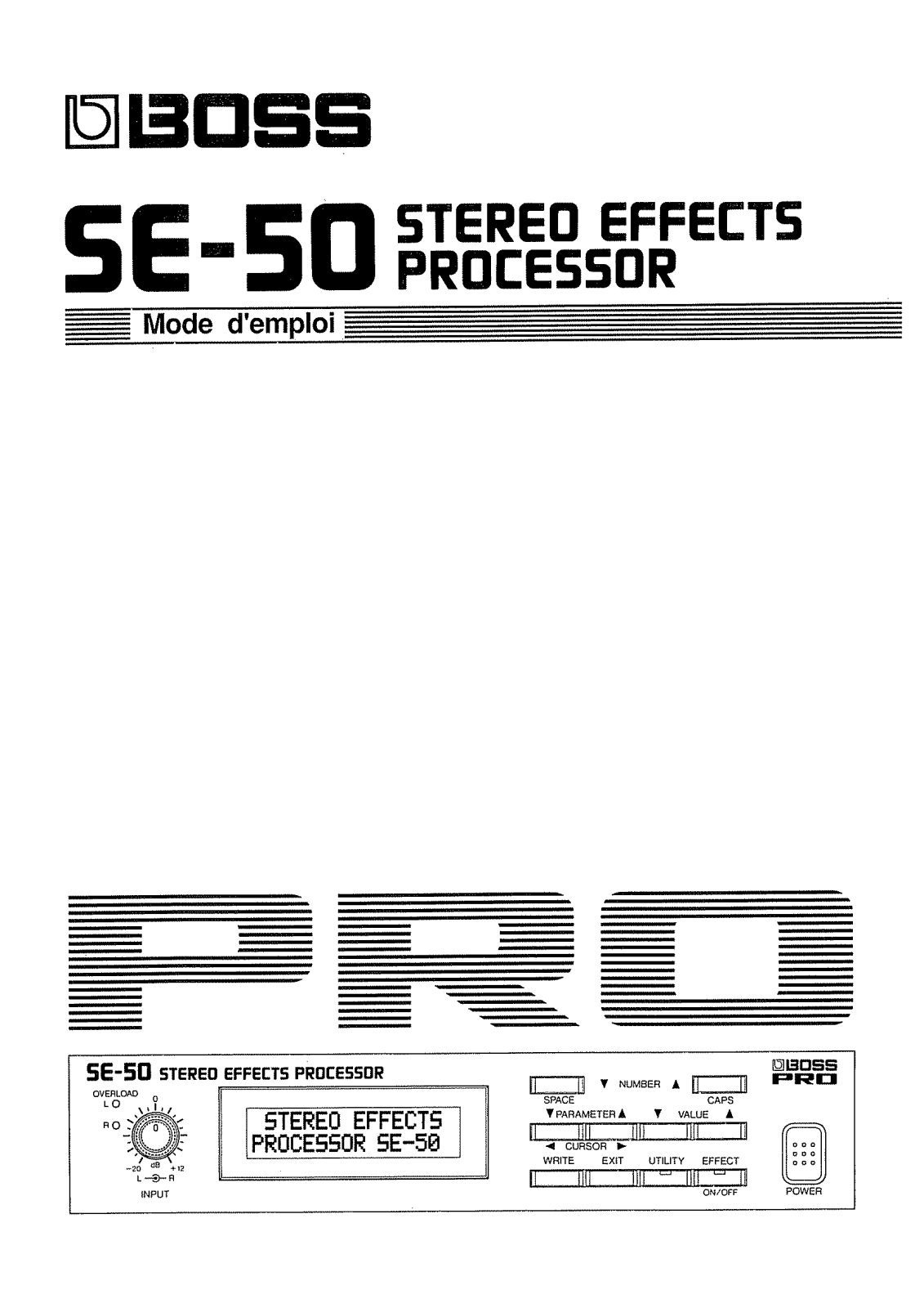 Roland SE-50 User Manual