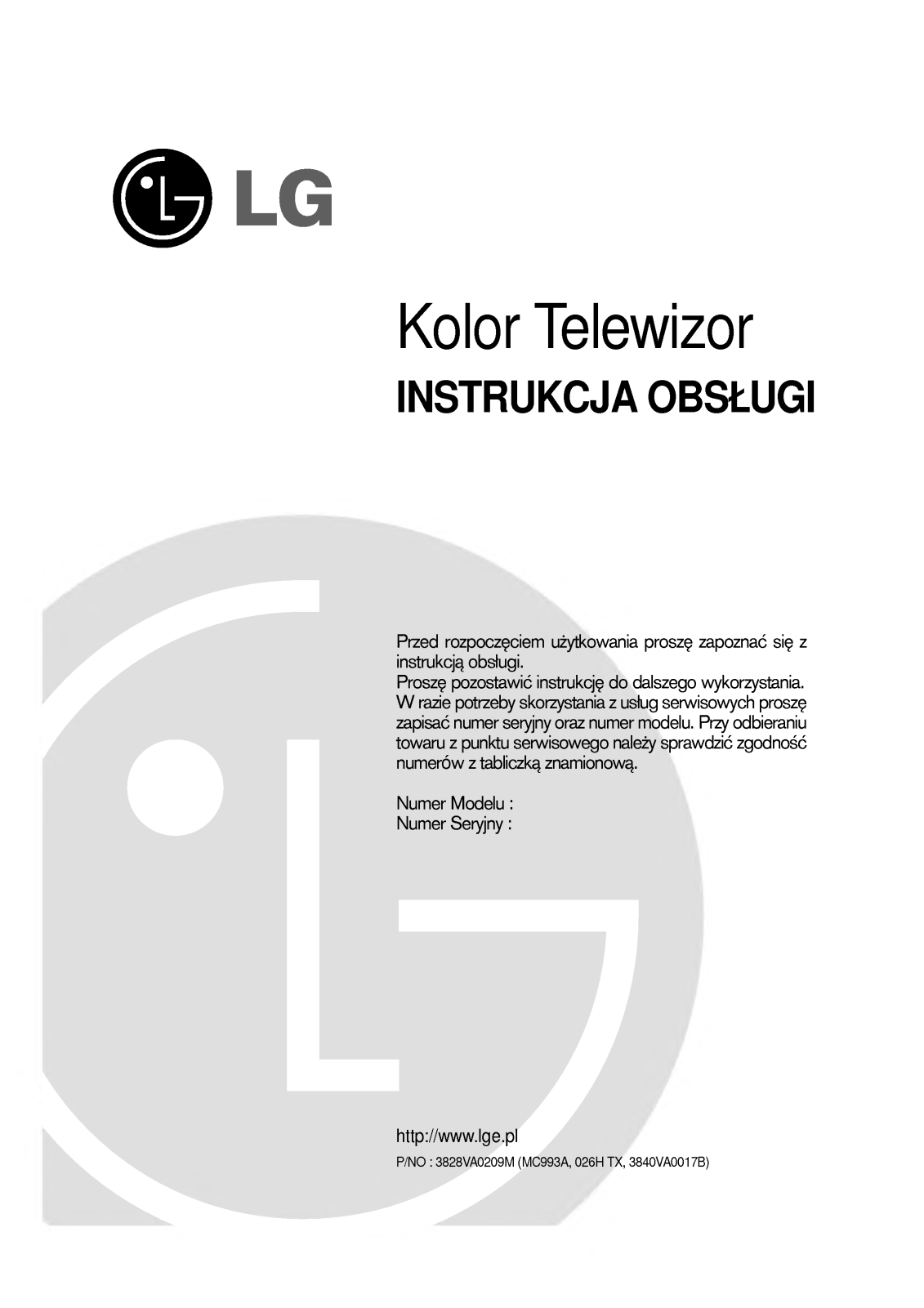 Lg WE-32Q10IP User Manual