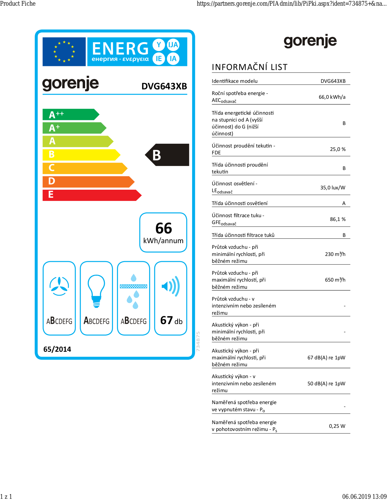 Gorenje DVG643XB User Manual