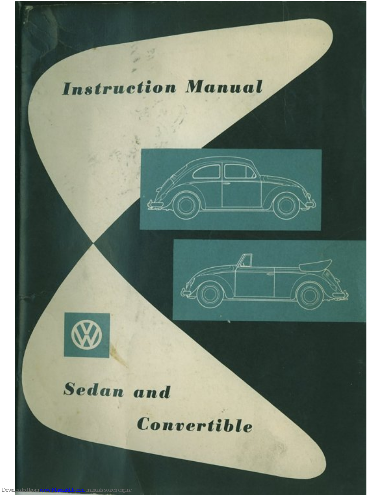 Volkswagen 1960 Bug Sedan, 1960 Bug Convertible Instruction Manual