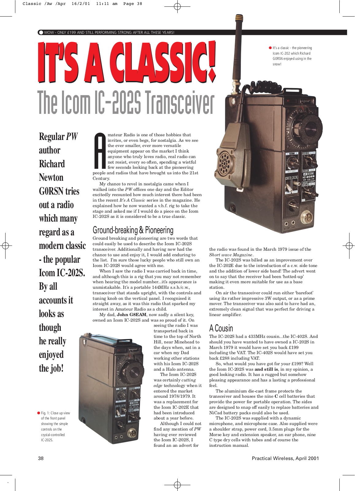 ICOM IC-202S review