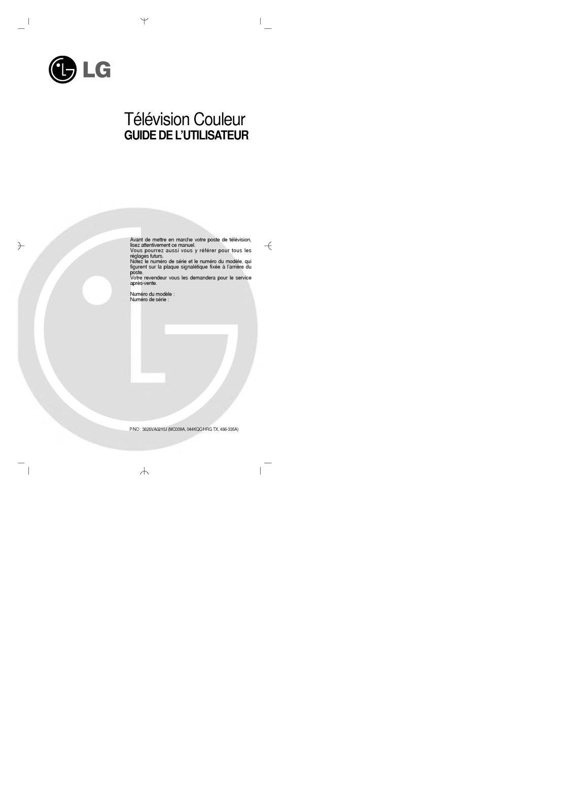 LG CL-20J3GG User Manual