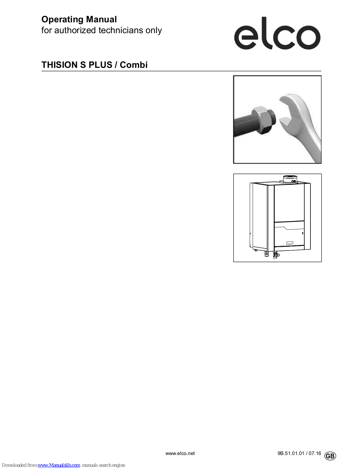 elco Combi 24, THISION S PLUS, Combi 34 Operating Manual