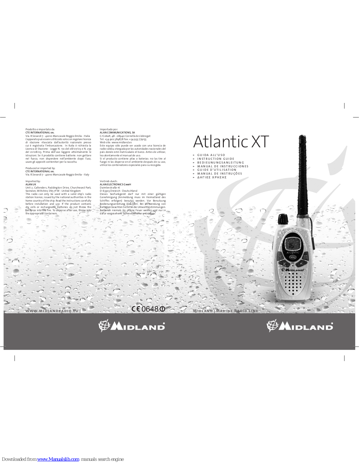 Midland Atlantic XT Instruction Manual