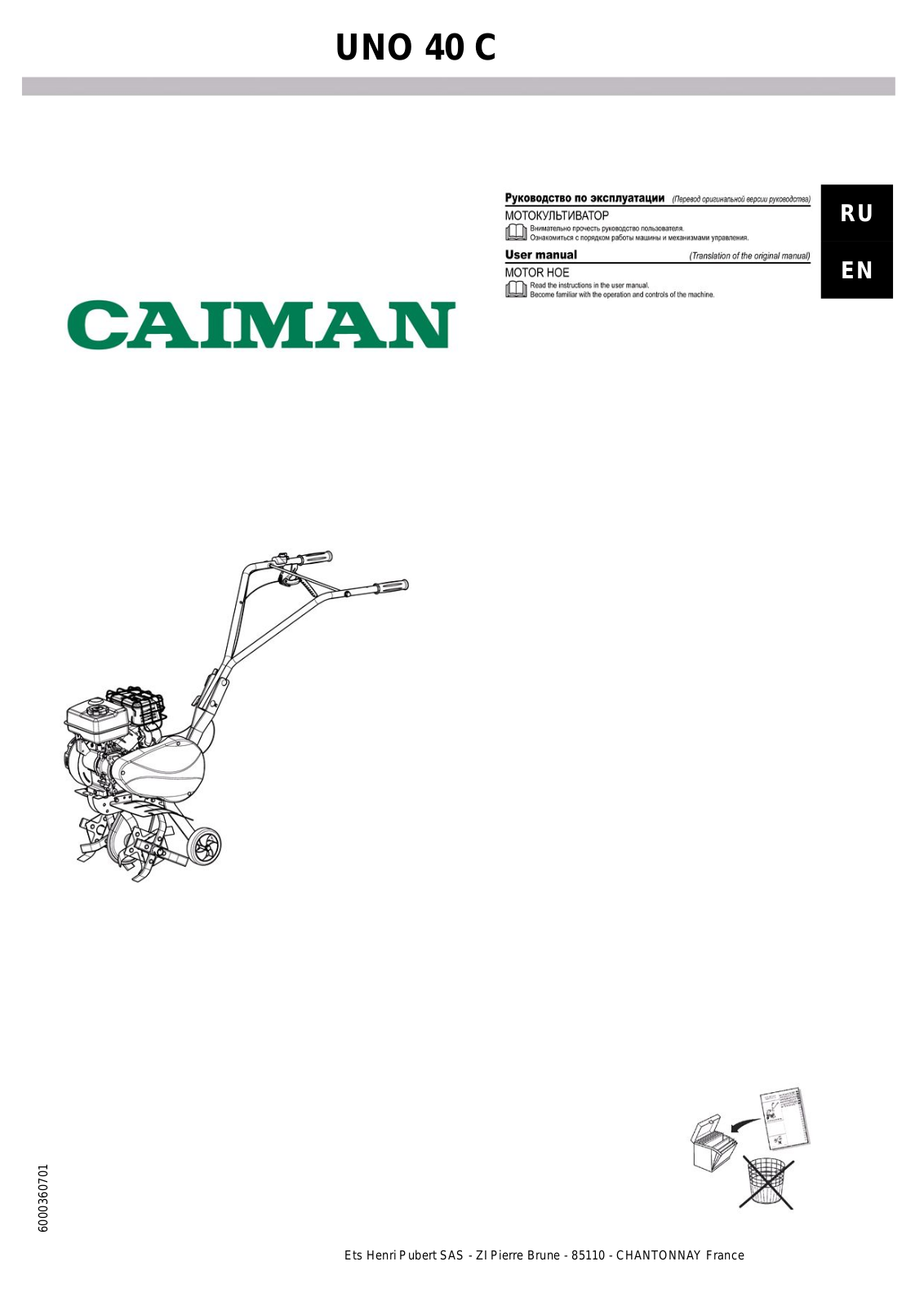 Caiman Uno 40C User guide