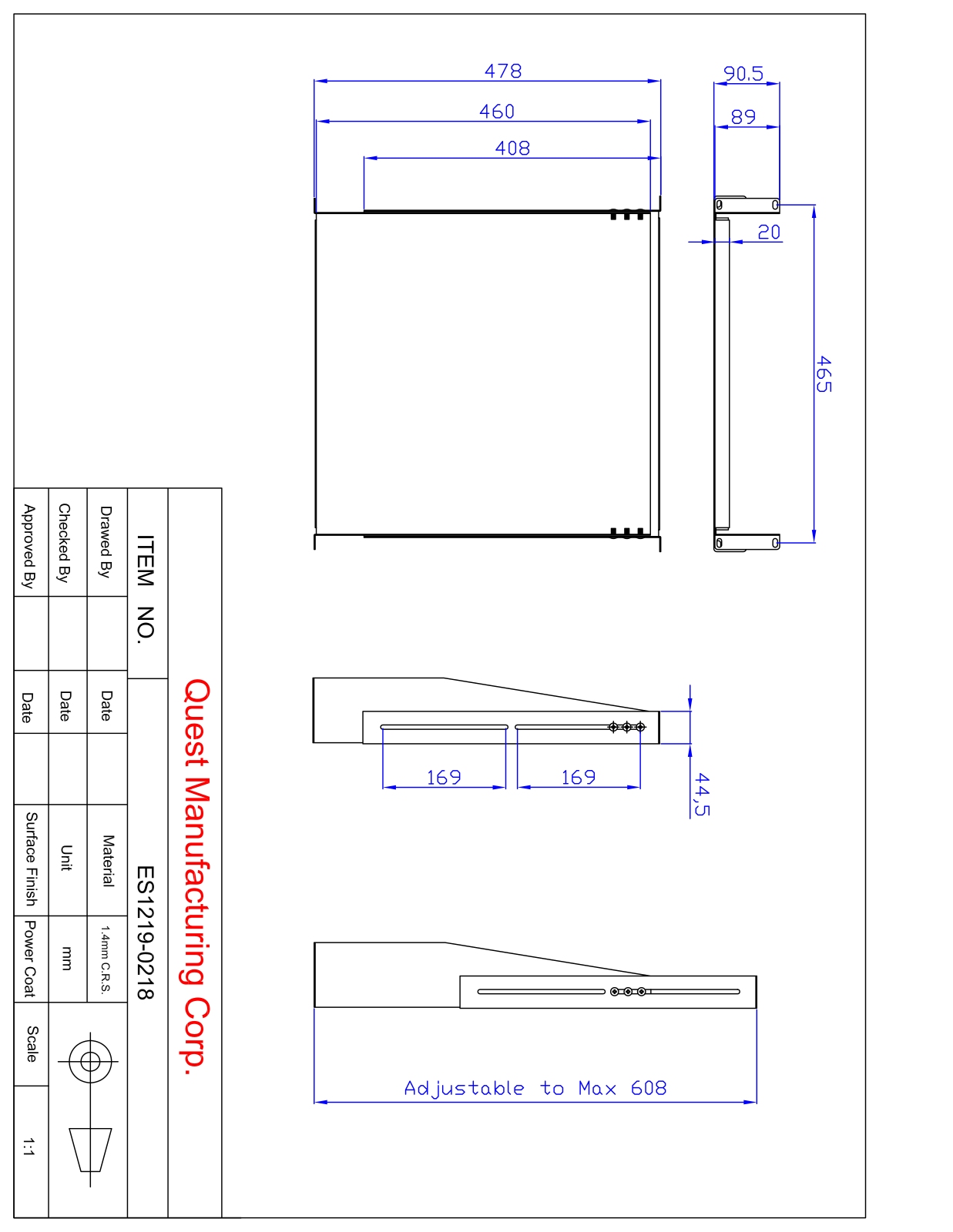 Quest Manufacturing QMG1079 Dimensions - ManualMachine.com