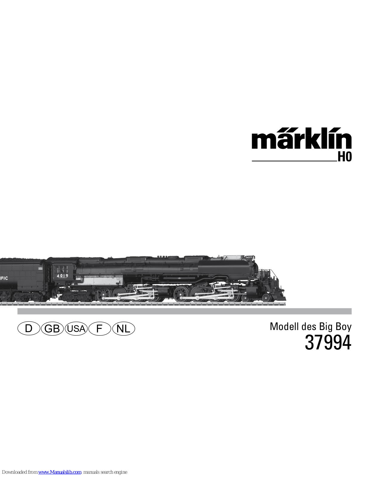 marklin 37994, 37995 User Manual - ManualMachine.com