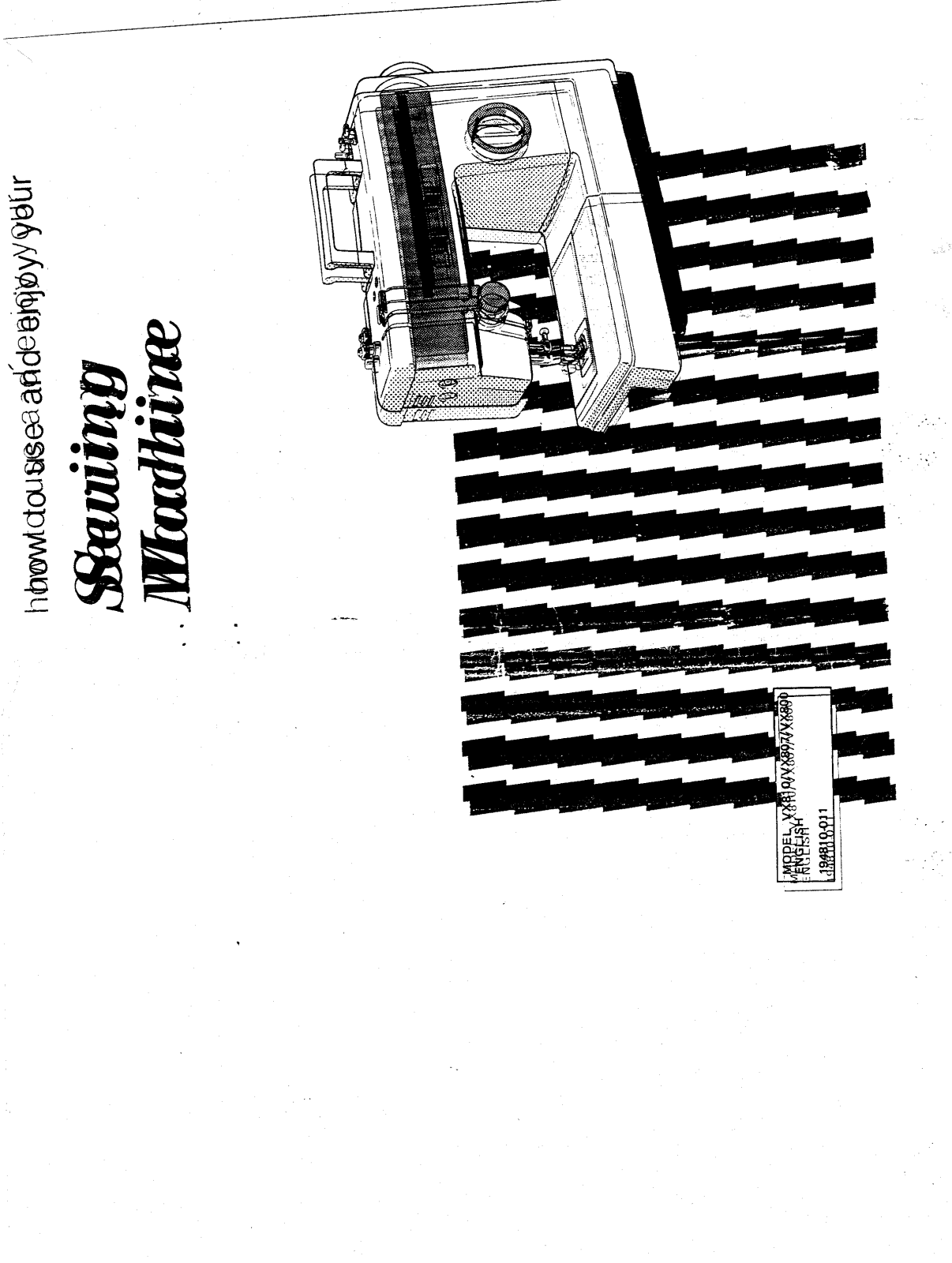 Brother VX-800 Owner's Manual