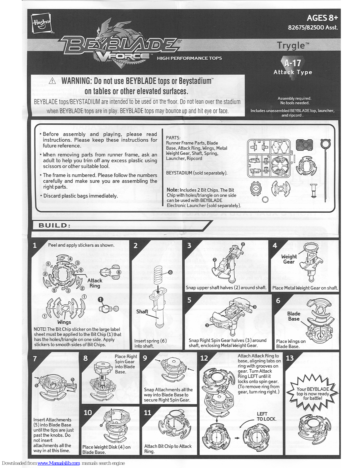 Beyblade Trygle Instructions Manual - ManualMachine.com