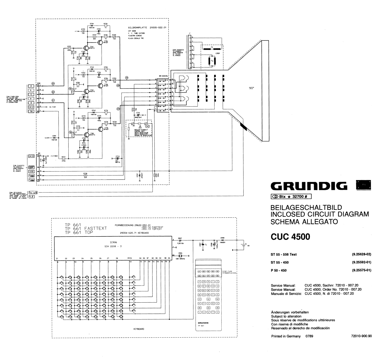 Grundig CUC4500 Schematic