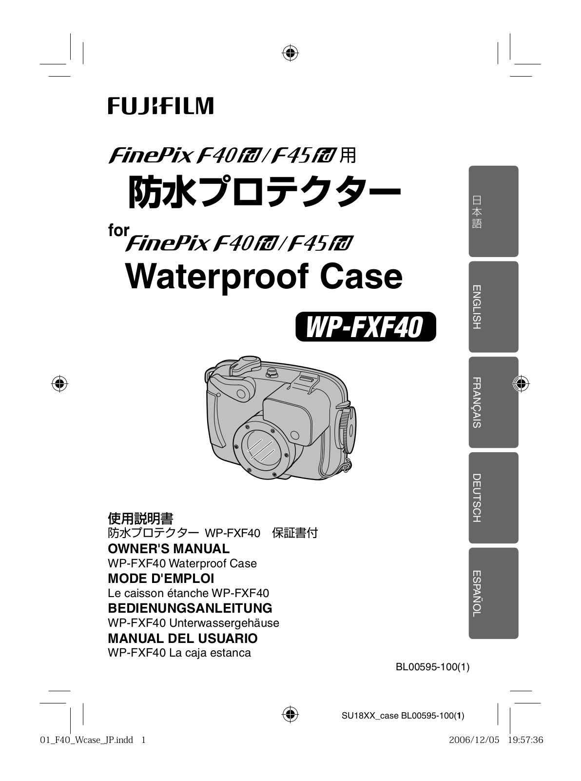 Fujifilm WP-FXF40 User Manual