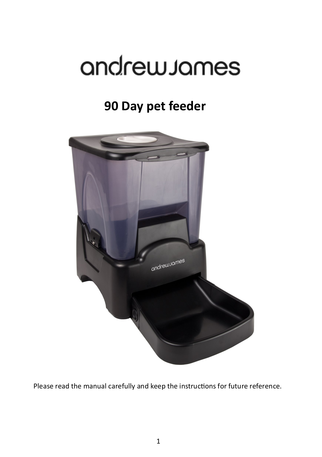 Andrew James 90 Day Pet Feeder User Manual