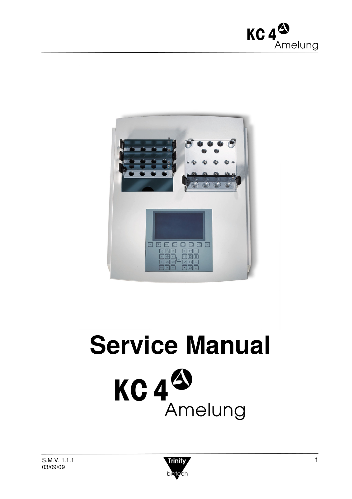 Trinity KC4, Amelung KC4 Service manual