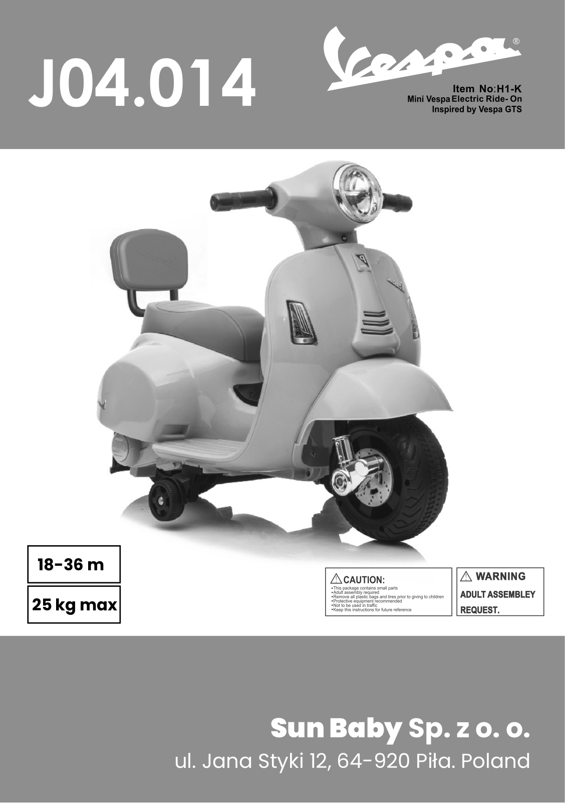 SUN BABY J04.014 User guide - ManualMachine.com