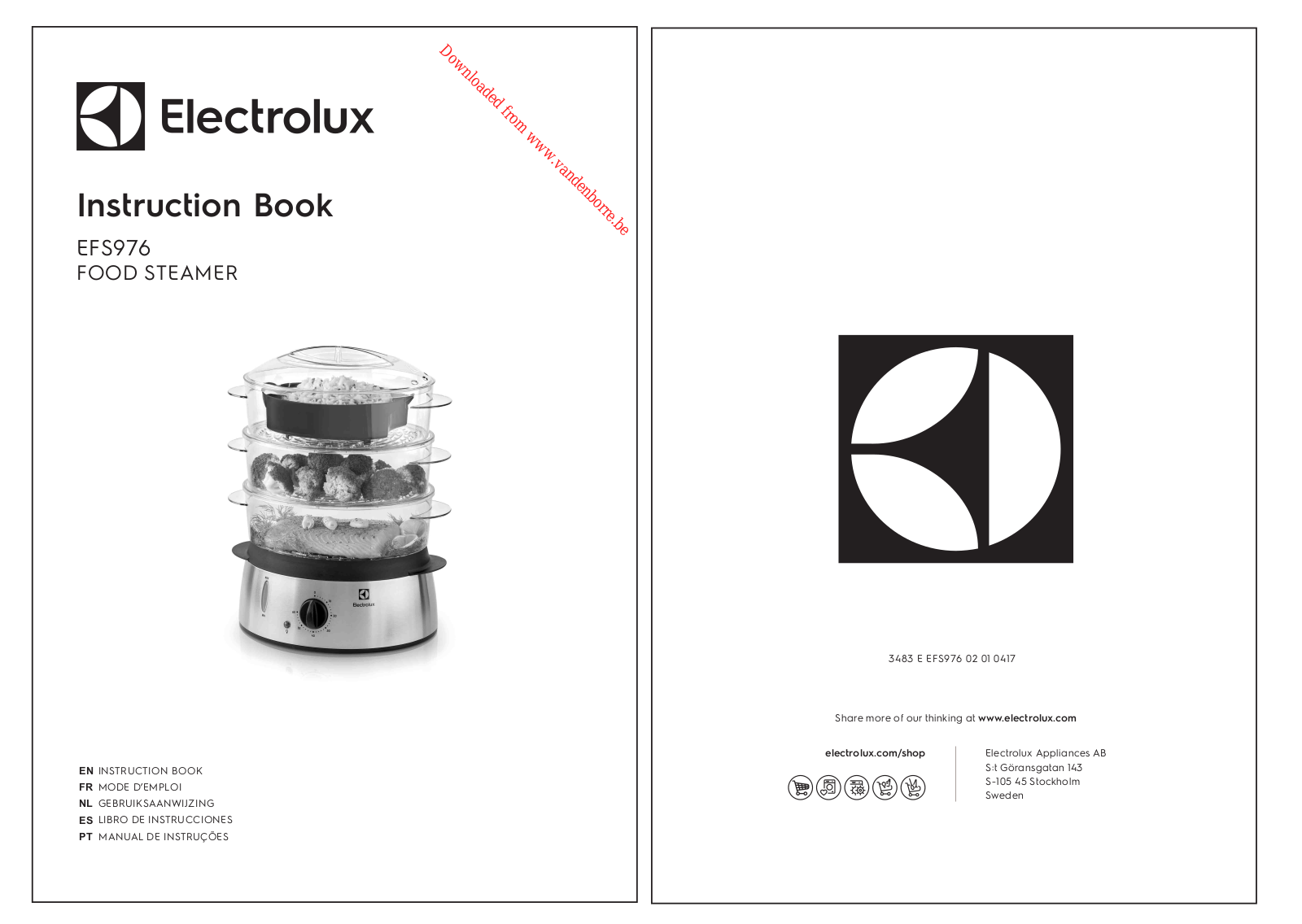 ELECTROLUX EFS976 User Manual