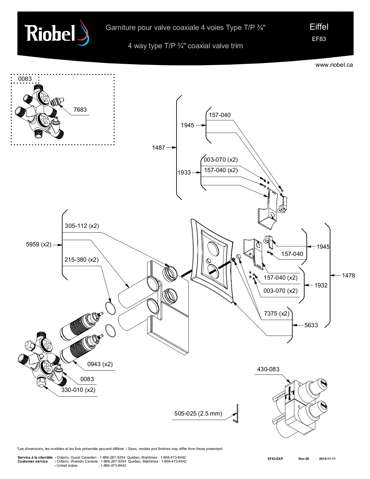 Riobel ROBL1674 Specifications - ManualMachine.com