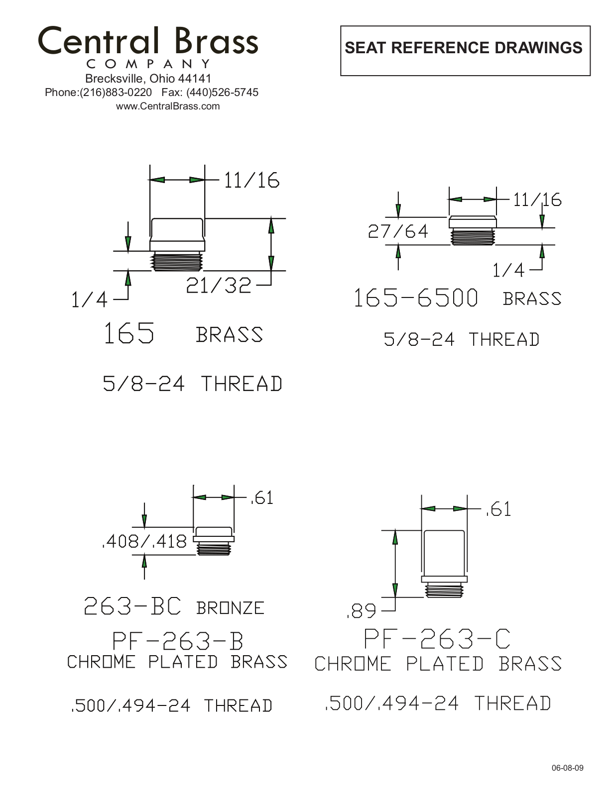 CENTRAL BRASS PF-263-D User Manual - ManualMachine.com