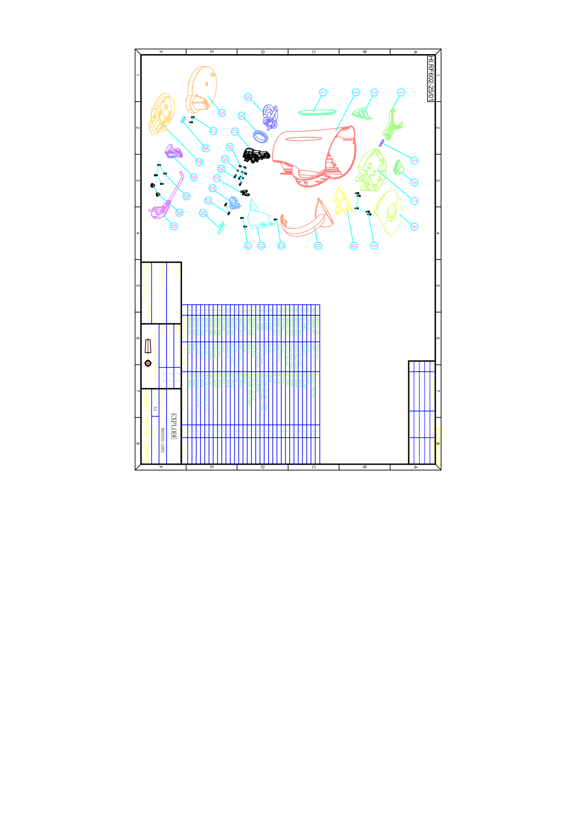 Vitek VT-1118 new Exploded drawing