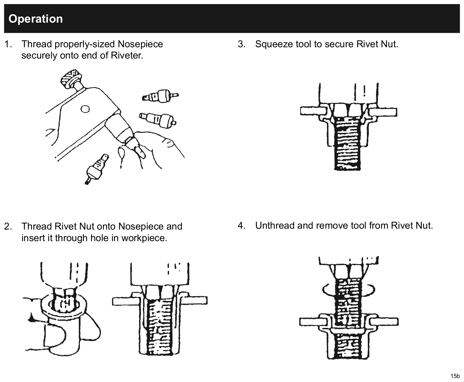 Harbor Freight Tools Threaded Insert Riveter Kit 45 Pc Product manual