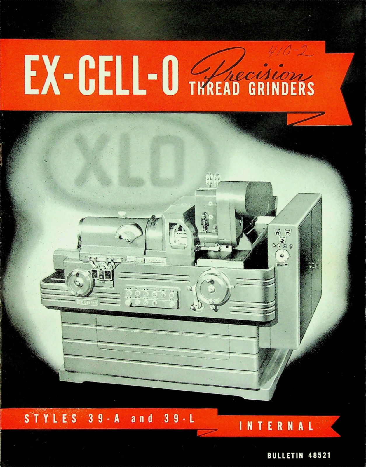 Ex-Cell-O Machine Tools Style 39-A and 39-L Thread Grinder Grinder - ManualMachine.com