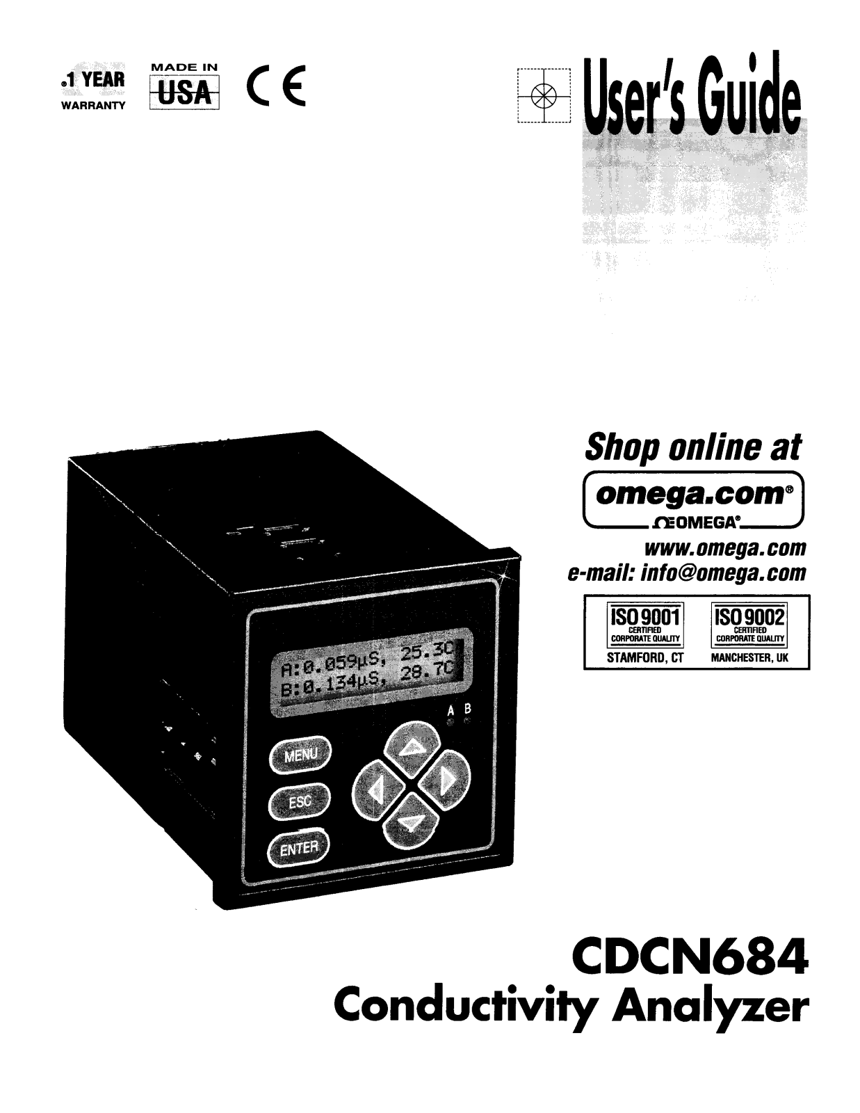 Omega Products CDCN684 Installation  Manual