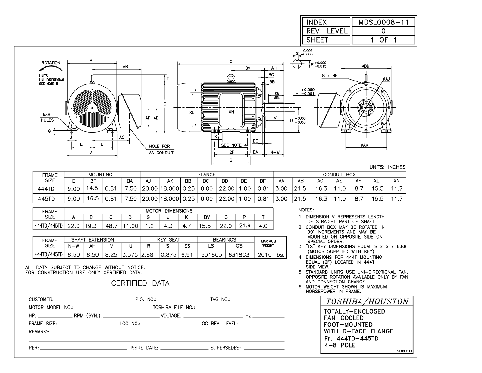 Toshiba MDSL0008-11 User Manual