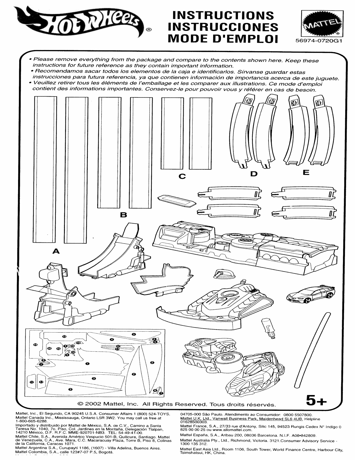 Fisher-Price 56974 Instruction Sheet