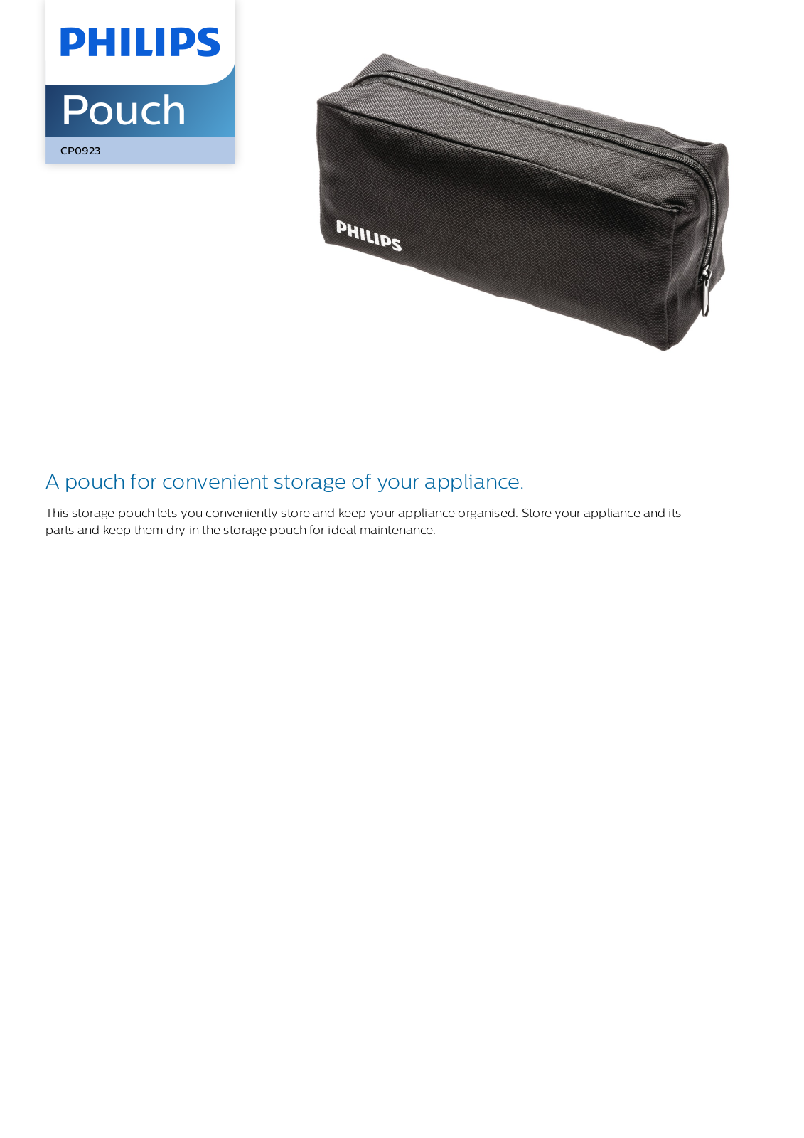 Philips CP0923/01 leaflet - ManualMachine.com