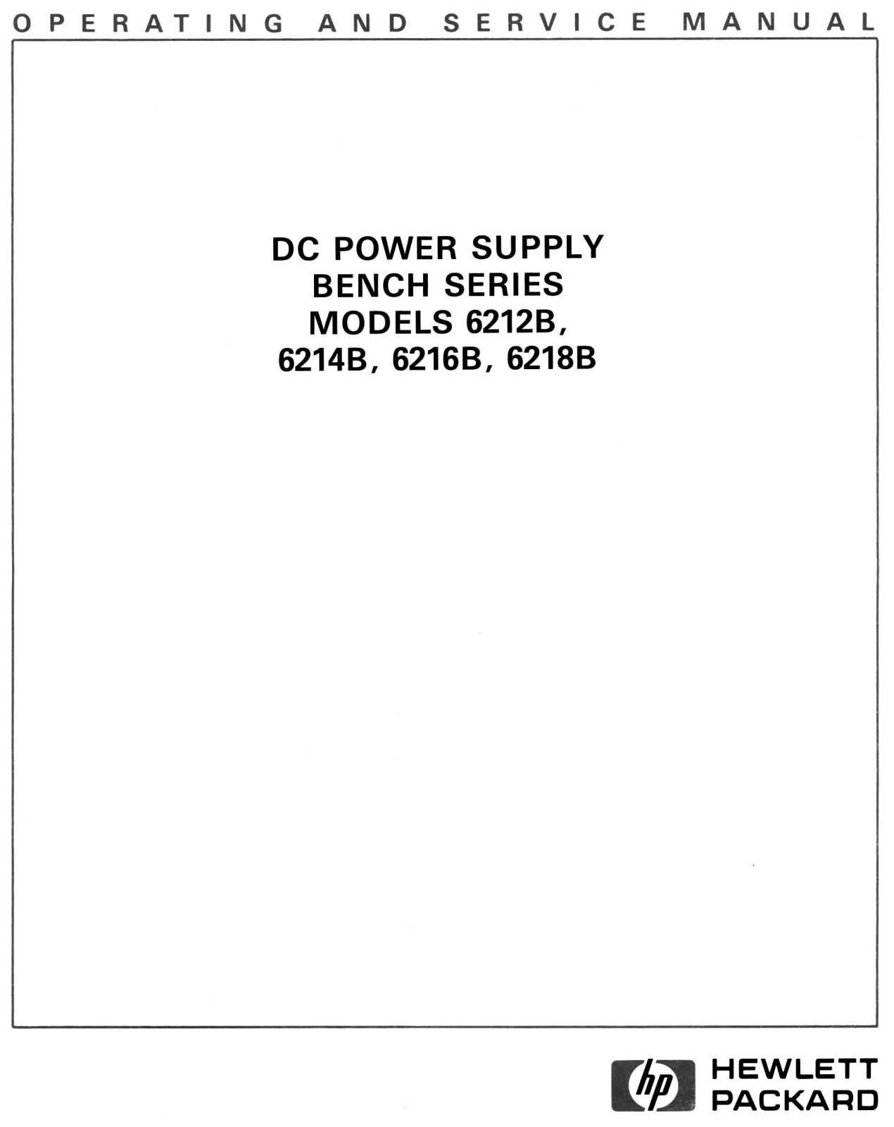 HP 6212 schematic