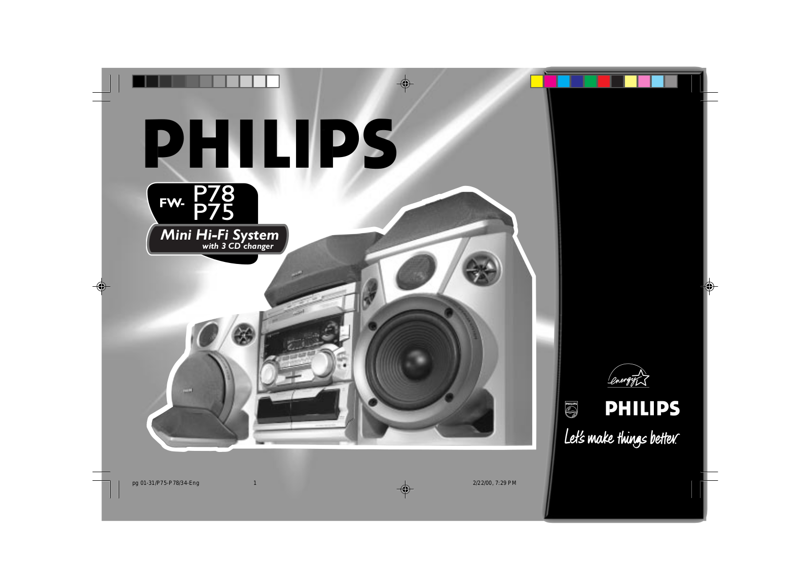 Philips FW-P78, FW-P75 User Manual