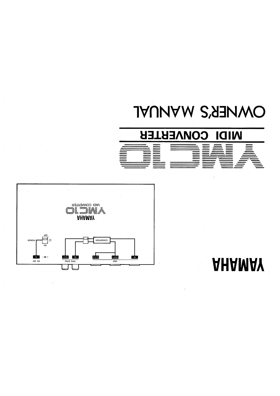 Yamaha Audio YMC10 User Manual