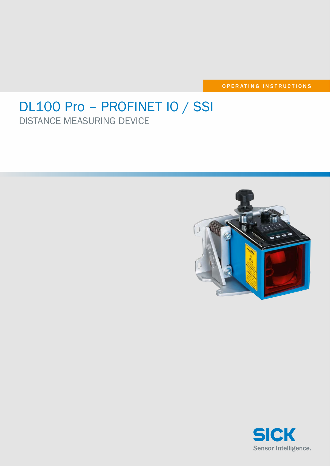 SICK DL100 Pro Operating Instructions Manual