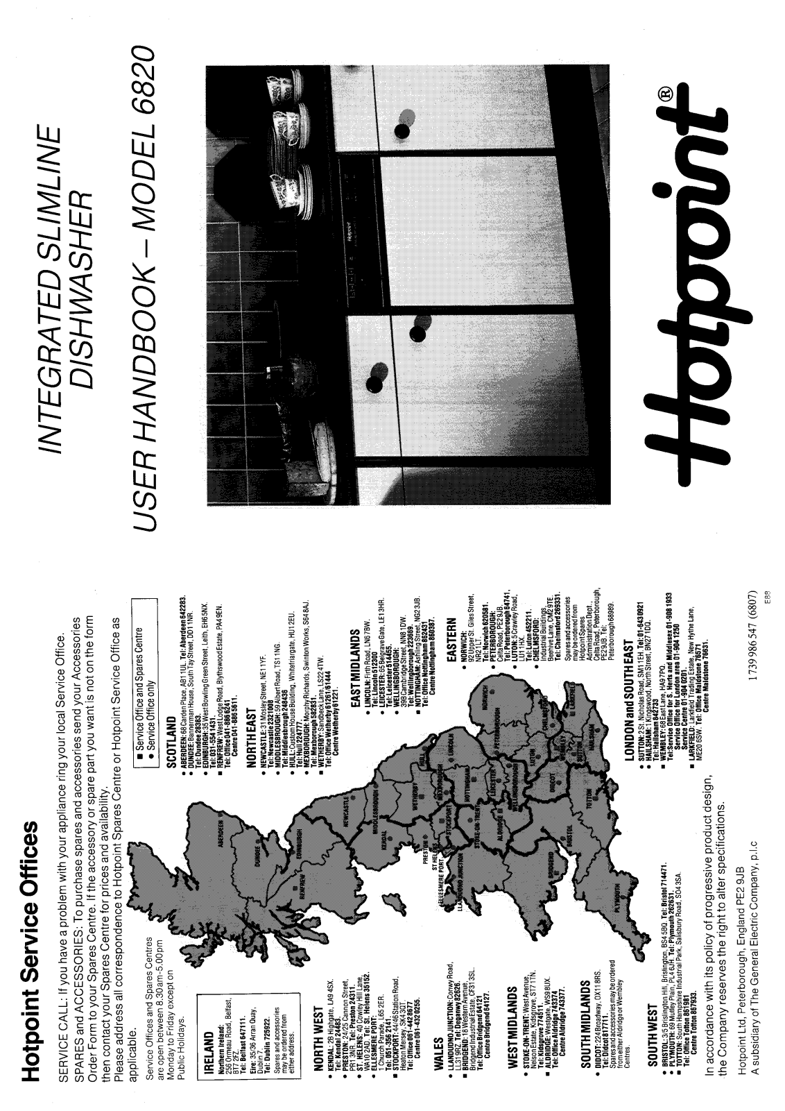 Hotpoint 6820 User Manual