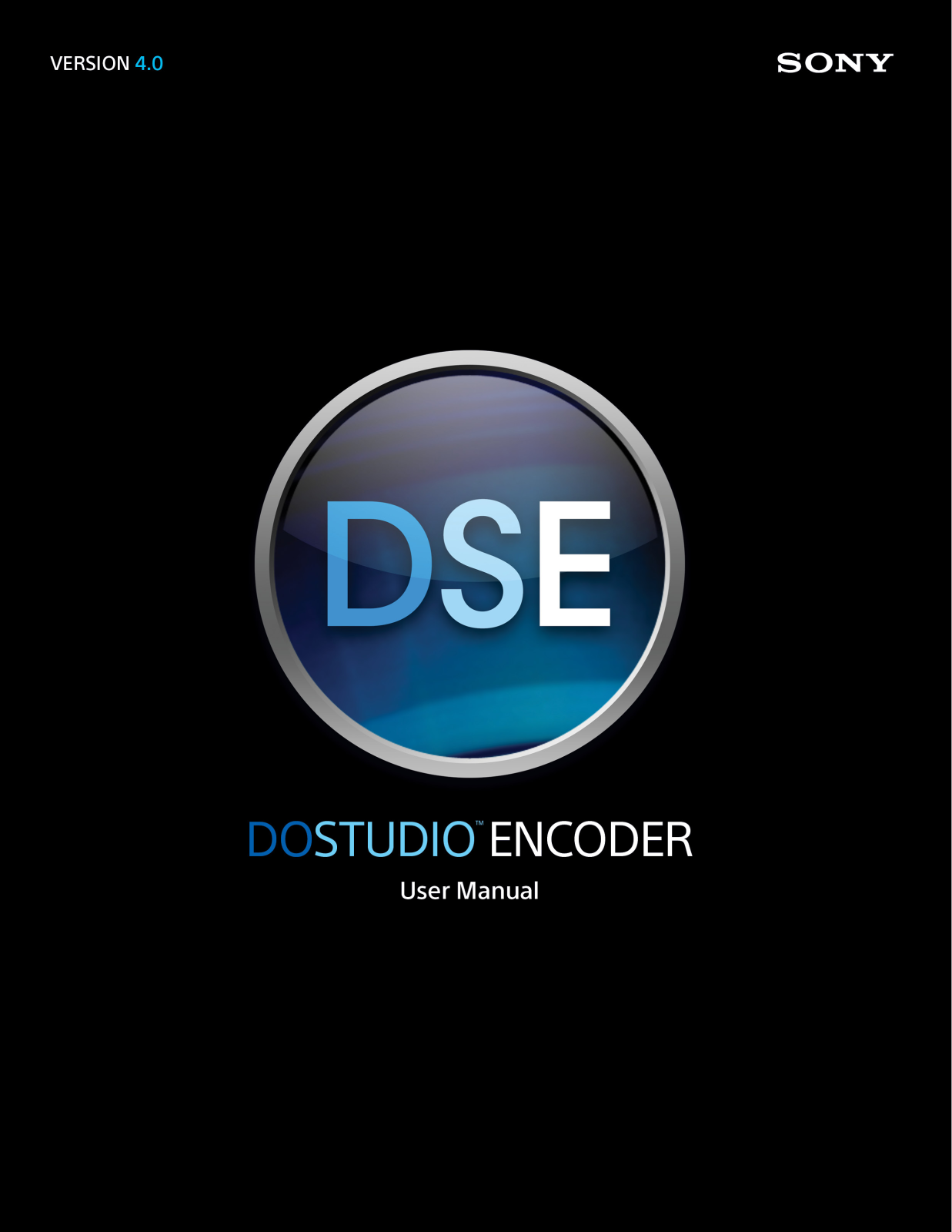 Sony DoStudio Encoder User Manual