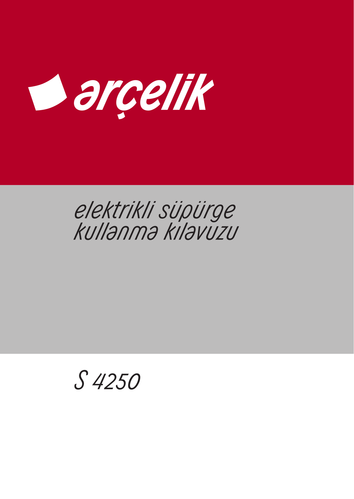 Arçelik S4250 User manual