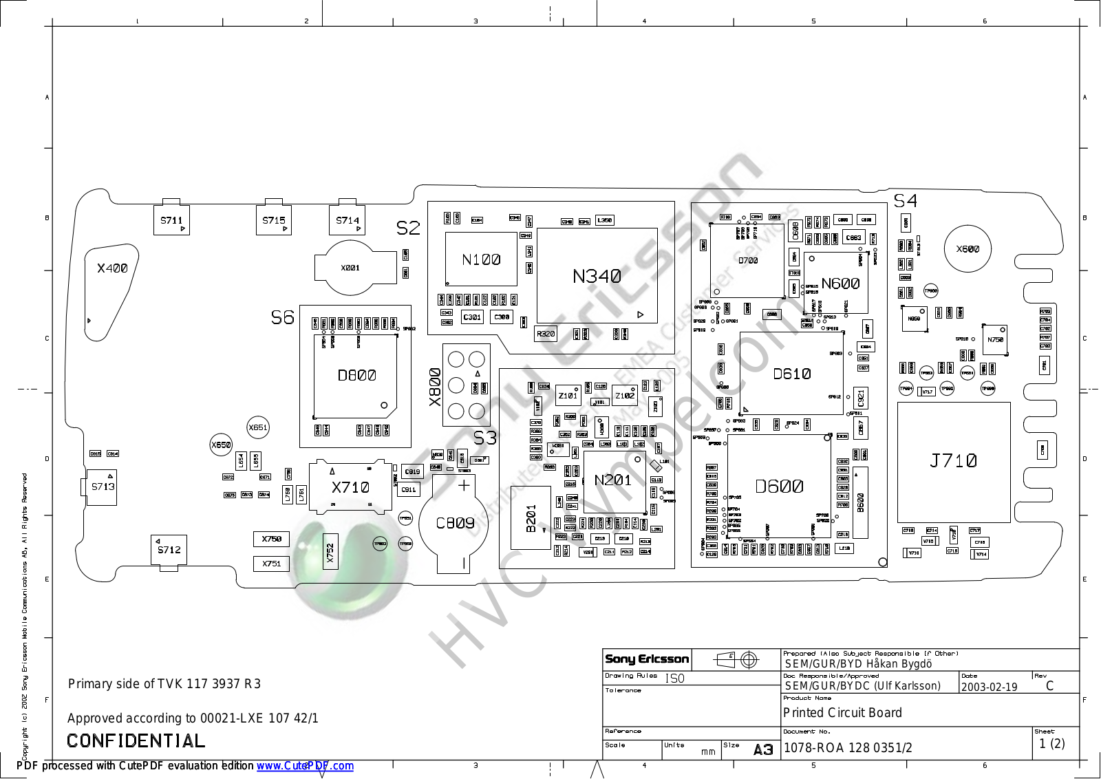 SE T610 Schematic