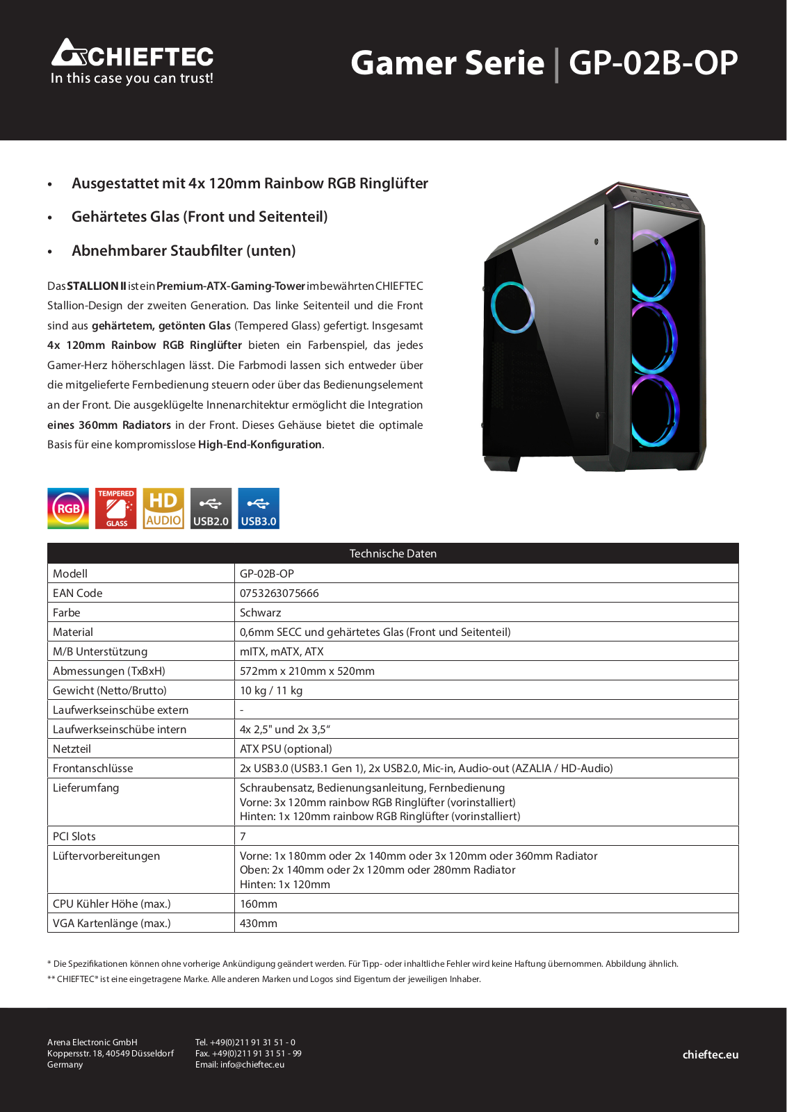 Chieftec GP-02B-OP User Manual