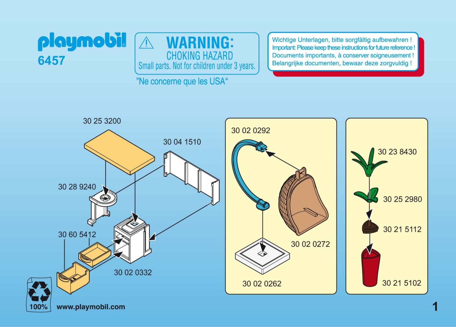 Playmobil 6457 Instructions