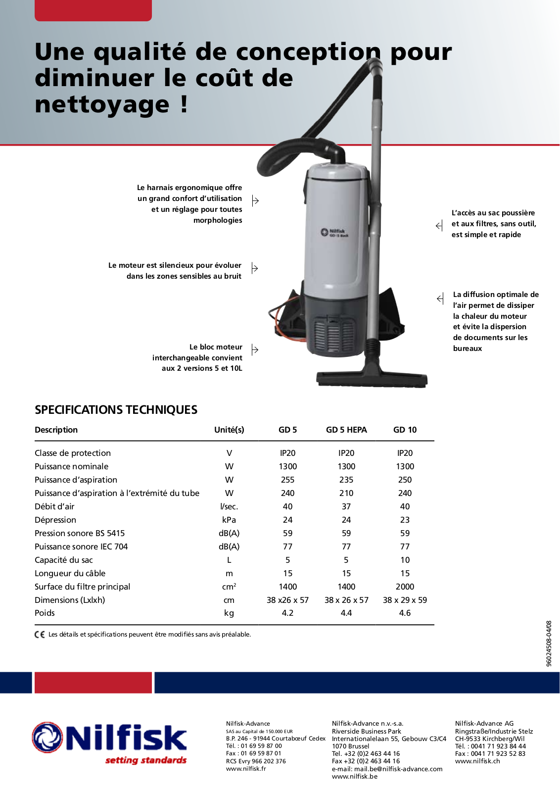 Nilfisk GD 5 HEPA, GD 5, GD 10 BROCHURE