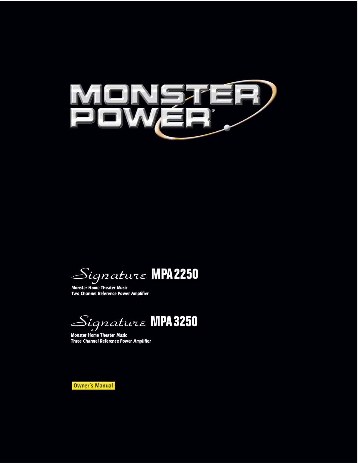 Monacor MPA-3250 Owners manual