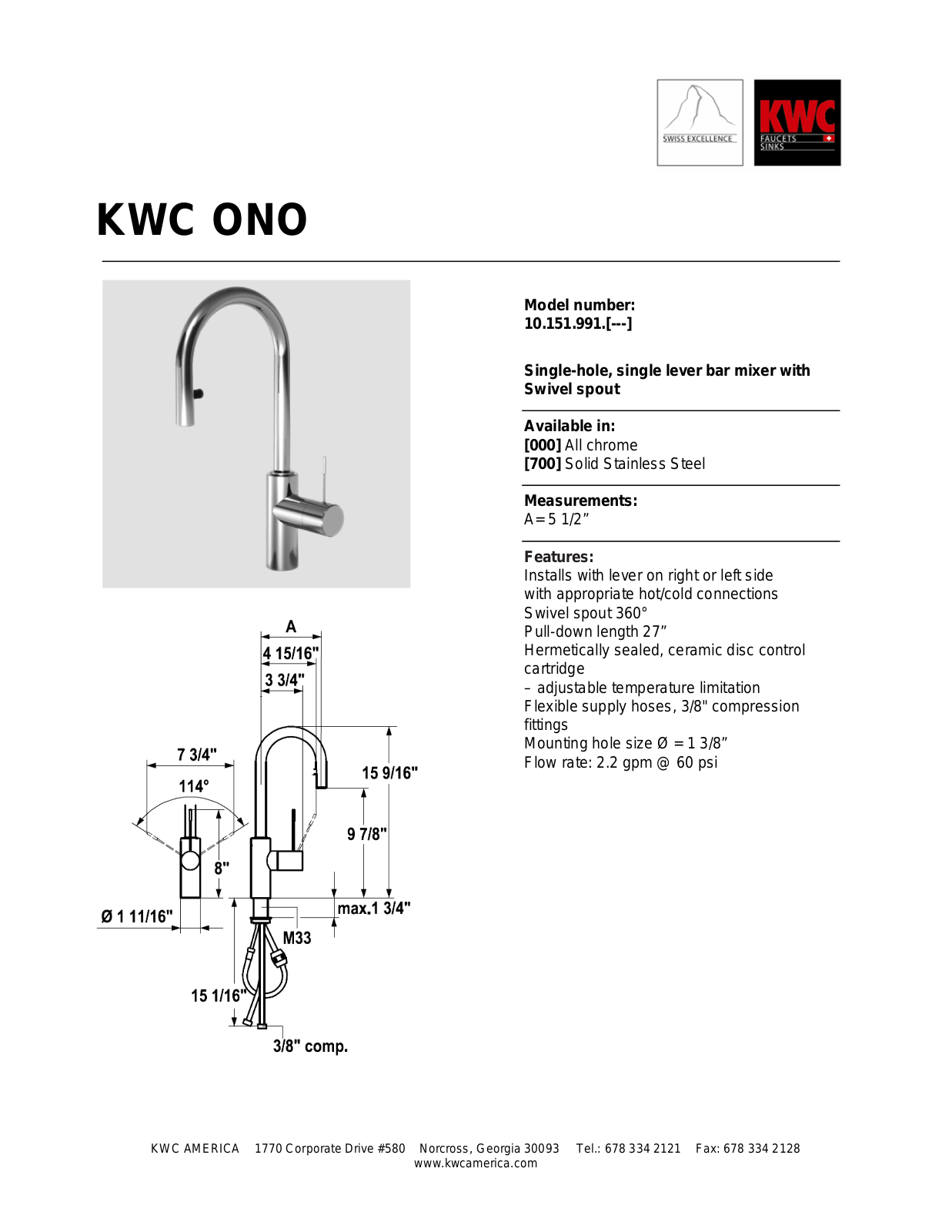 KWC 10.151.991 User Manual