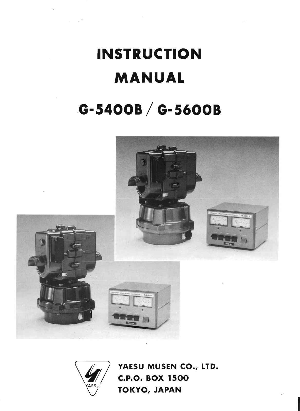 Yaesu G-5400B, G-5600B User Manual