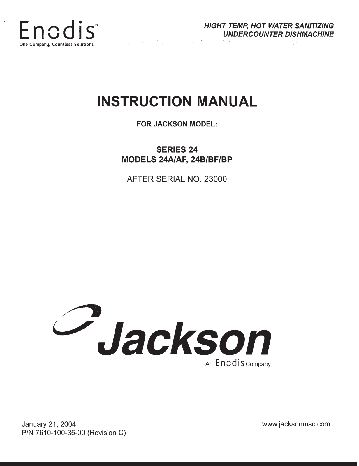 Garland 24B Installation Manual