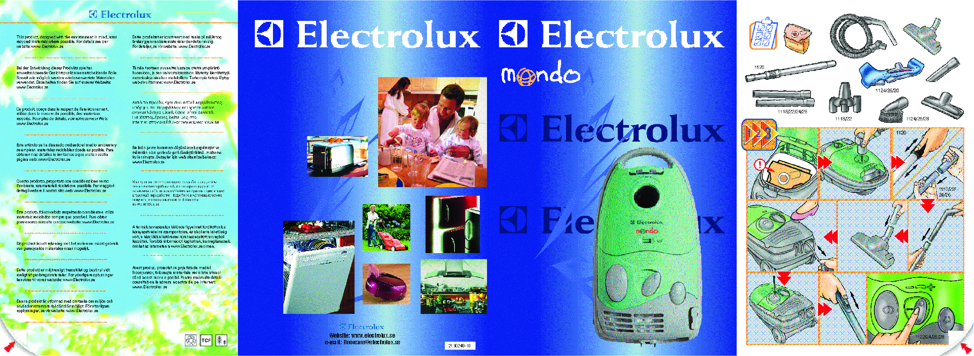 AEG-Electrolux Z1124, Z1128, Z1126, Z1118X, Z1118 User Manual