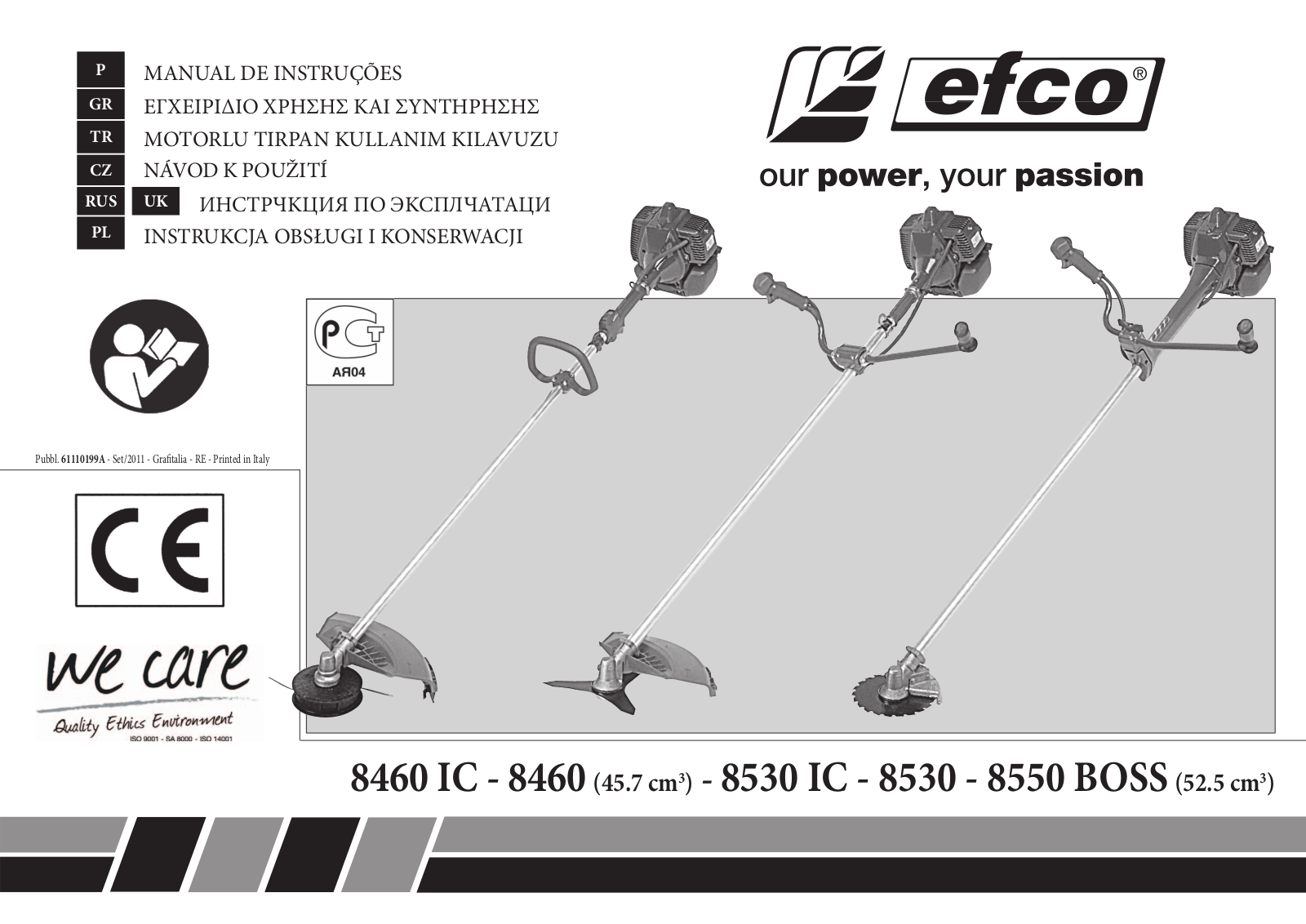 Efco 8550 BOSS User Manual