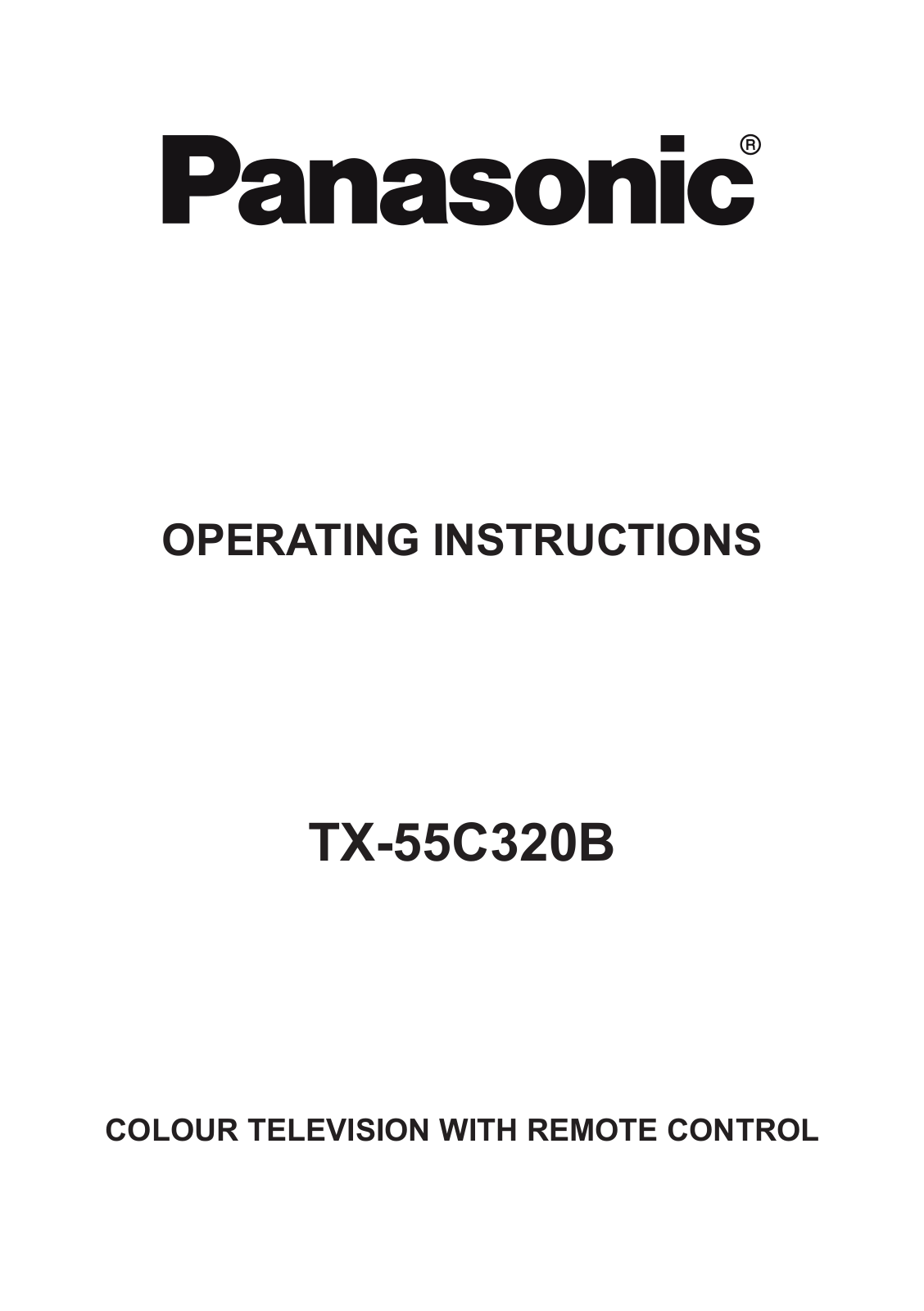 PANASONIC TX-55C320B User Manual