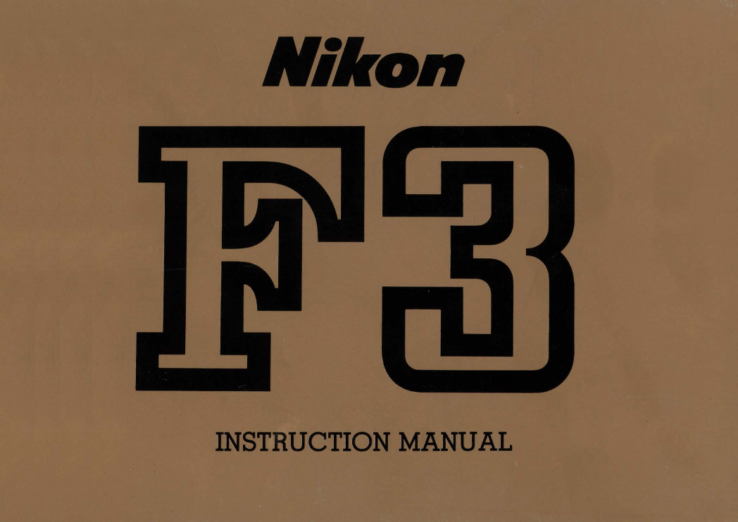 Nikon F3HP User Manual