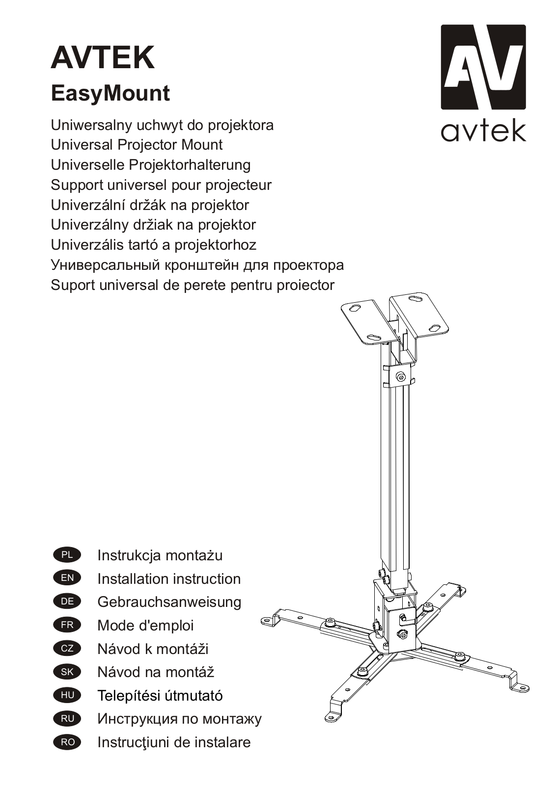 AVTEK EasyMount User guide - ManualMachine.com