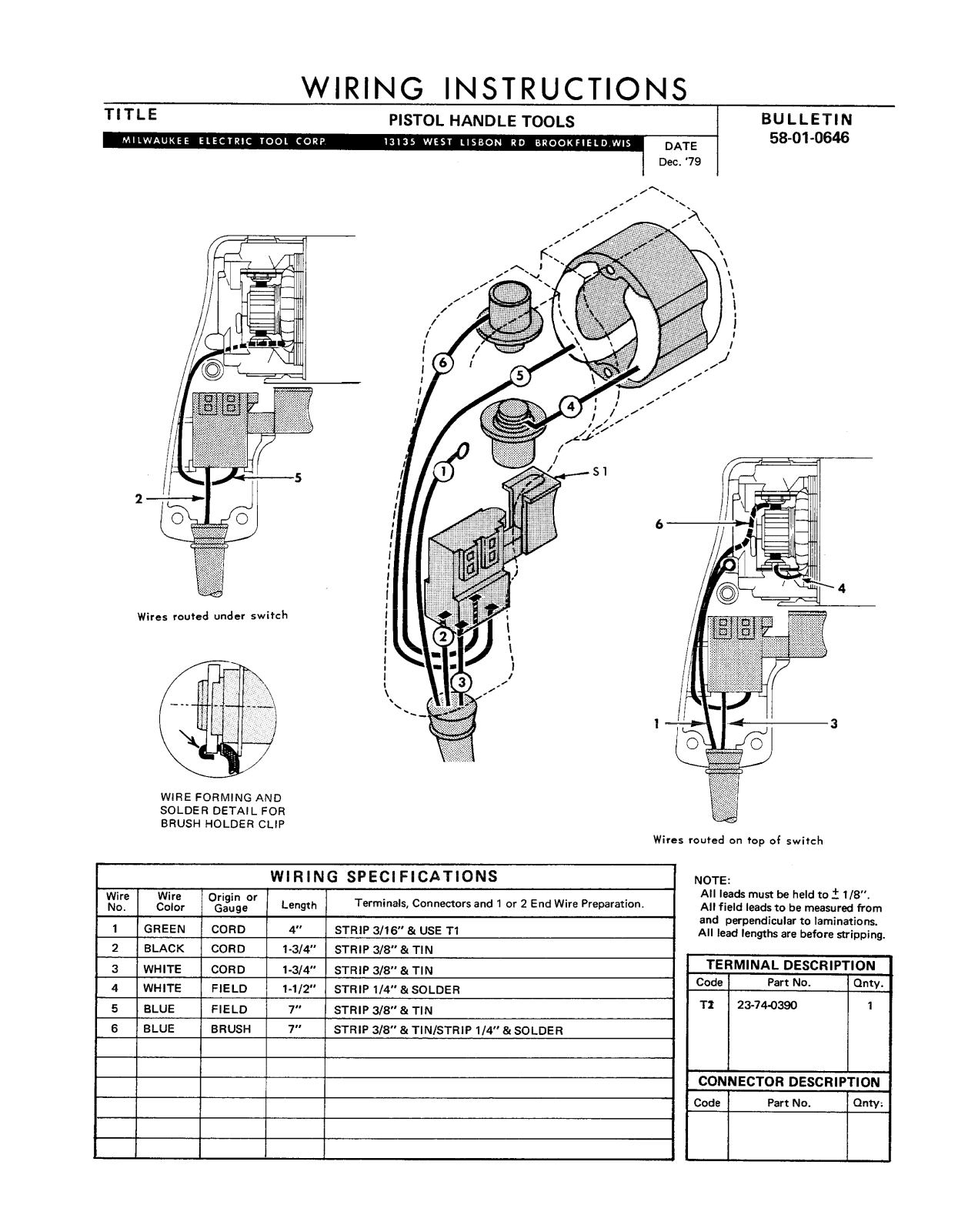 Milwaukee 58-01-0646 User Manual