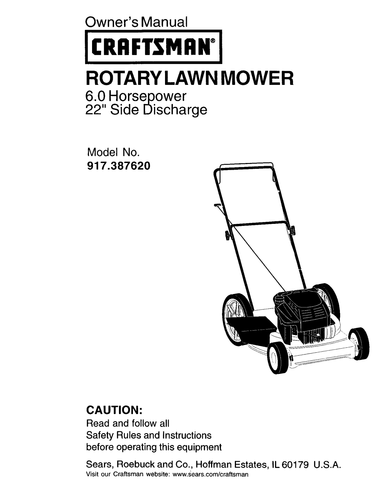 Craftsman 917.387620 User Manual